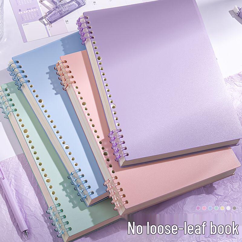 Morandi Colors B5 Loose-Leaf Detachable Coil Planner - Comfortable Thickened Notebook