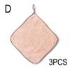 3PCS Kitchen Coral Velvet Dish Towel Rag Non-stick Oil Dish Cloth Double-sided Absorbent Thickening Scouring Pad
