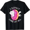 I Donut Care At All, Funny Sarcastic Kawaii Cat Lover T-Shirt