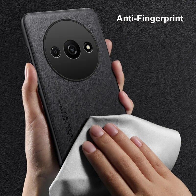 Lüks PU Deri Kılıf Xiaomi Redmi Için A3 Arka Kapak Mat Silikon Tam Koruma Telefon Kılıfı Redmi A1 A2 Artı 4G RedmiA3
