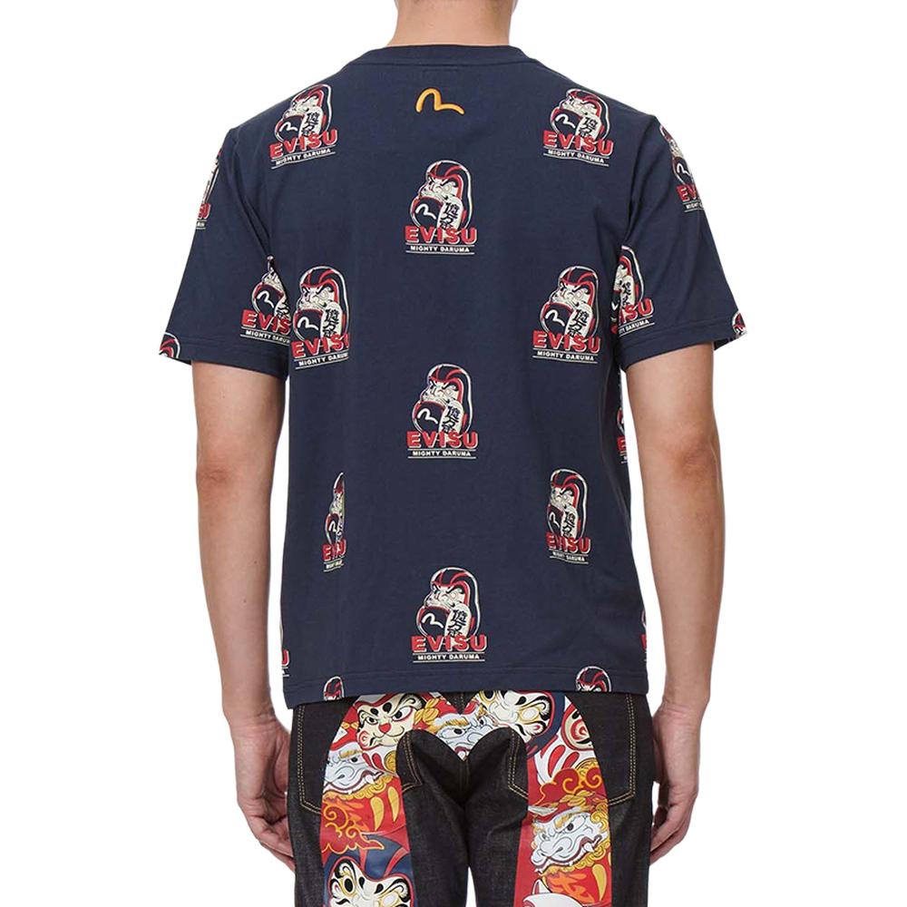 Evisu T-Shirts Men's Crew Neck Moderate Straight Fit 2ESHTM2TS530XXCT