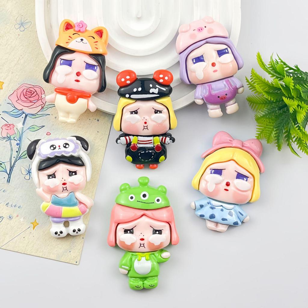Cute Crying Baby Resin Accessory for DIY Crafts: Phone Cases, Hair Clips, Magnets, Keychains