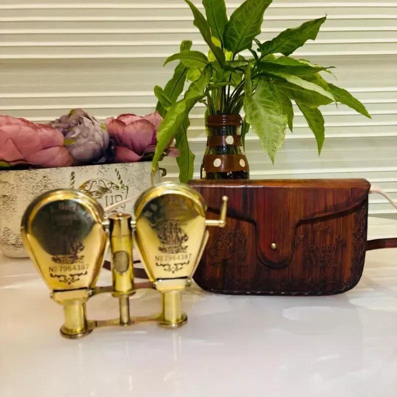 

Handmade Vintage Nautical Brass Pirate Monocular: золотий