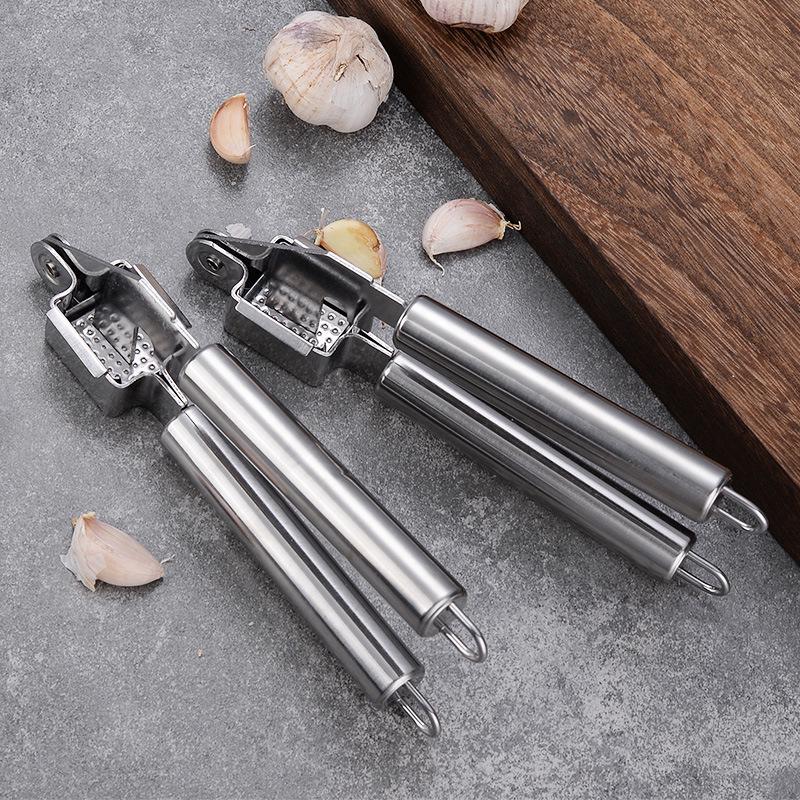 Stainless Steel Manual Garlic Press and Masher for Paste