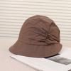 Japanese Fold Splicing Stitching Eaves Casual Fashion Versatile Street Basin Hat Travel Bucket Hat Painter Hat New