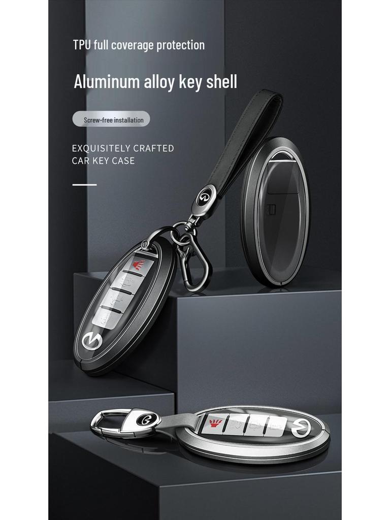 Infiniti Q50L/QX50/Q70L Key Case - Full-Cover Shell for G25/FX35 with Buckle