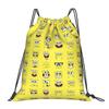 Custom S-Sponges Anime Bobes Drawstring Bags Men Women Lightweight Cartoon Sports Gym Storage Backpack