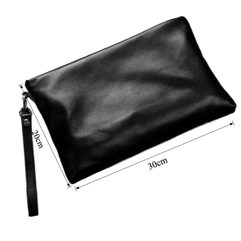 Men's Bag Genuine Leather Casual Handbag Top Layer Cowhide Envelope Large Capacity Handbag Soft Leather Men's Handbag