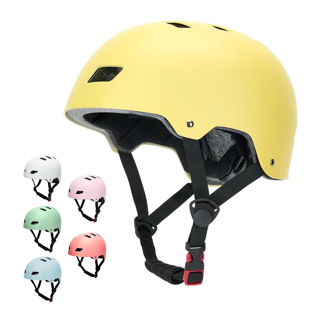 wowlomo Helmet for Kids and CE Safety Standard EN1078 Asia 3D Protective Sports Helmet for Ages Elementary Head Circumference Subsidy Eligible