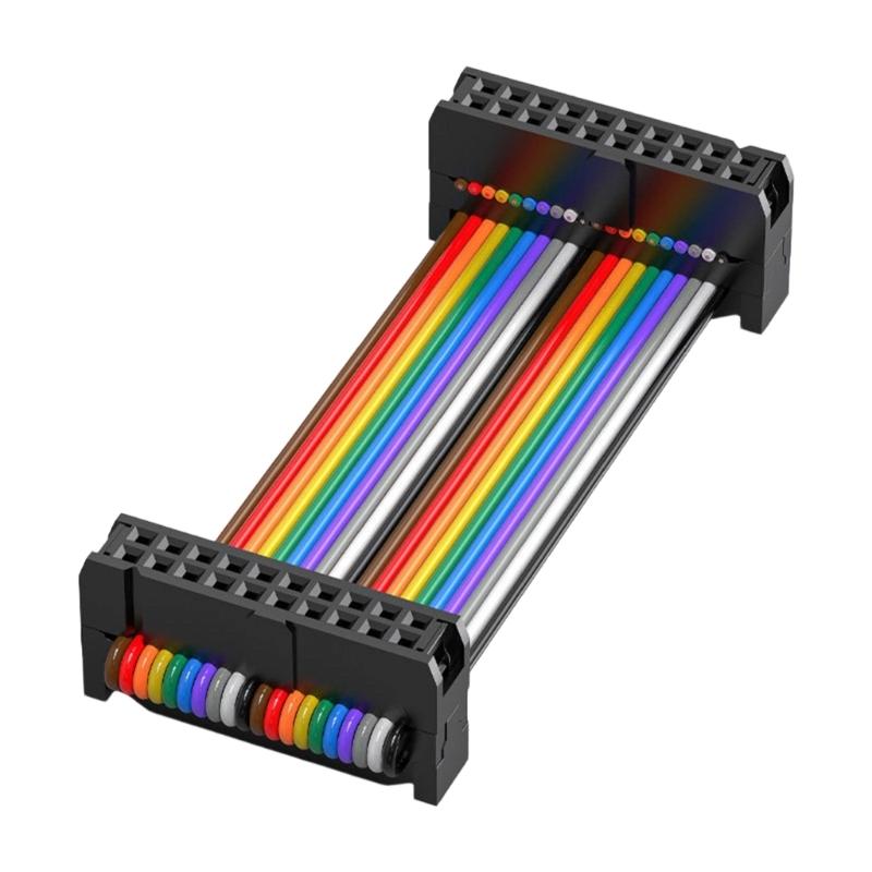 IDC Connector Flat Ribbon Cable 2.54mm 300mm Data Cable Female to Female for Drive Printer Industrial Accessories
