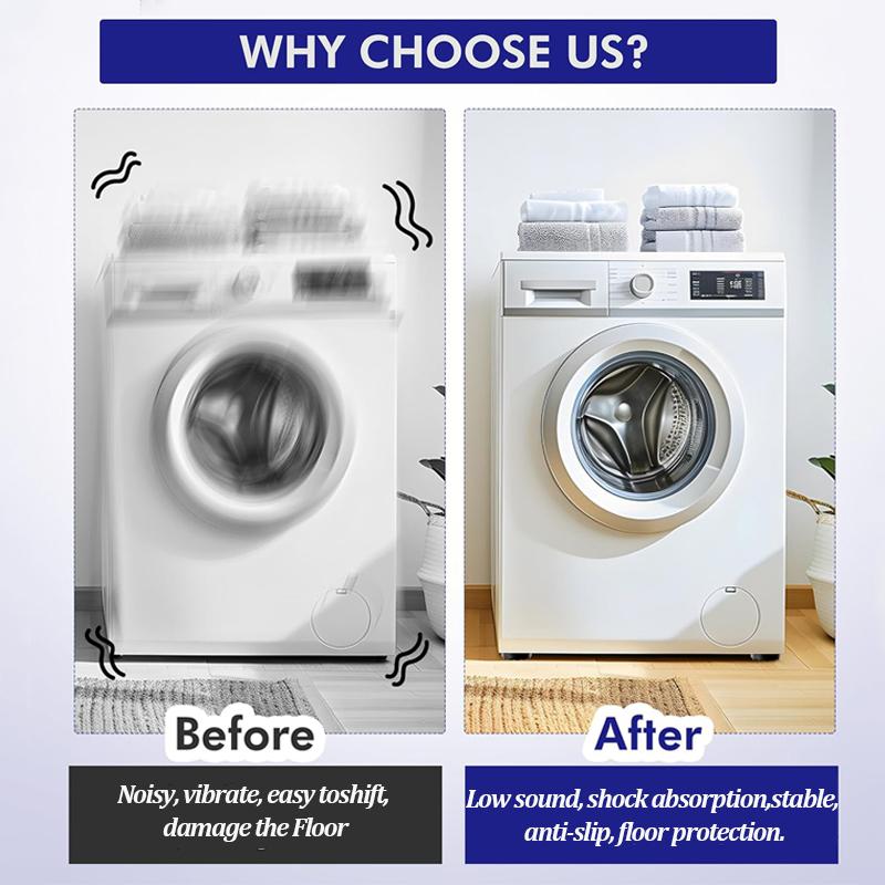 4Pcs Anti-Vibration Washing Machine Feet Pad Non-Slip Refrigerator Furniture Silent Support Mat Universal Dampers   Stand Base