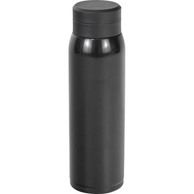 Wahei Freiz Water Bottle Mug Bottle 500ml Black Screw Stopper Vacuum Insulated Bottle Thermal/Cold RH-1670