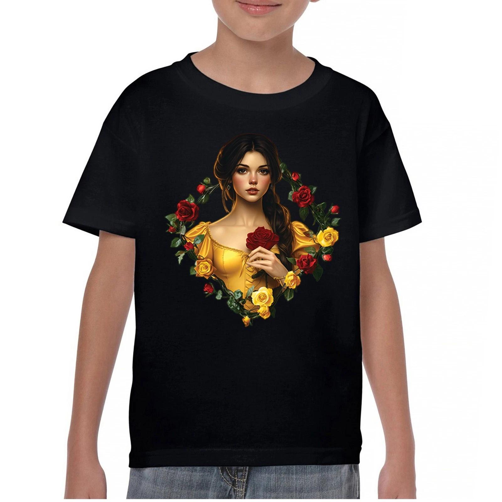 Storybook Beauty Princess Youth kids boys T-Shirt Fantasy Romantic Fairytale Kids 100