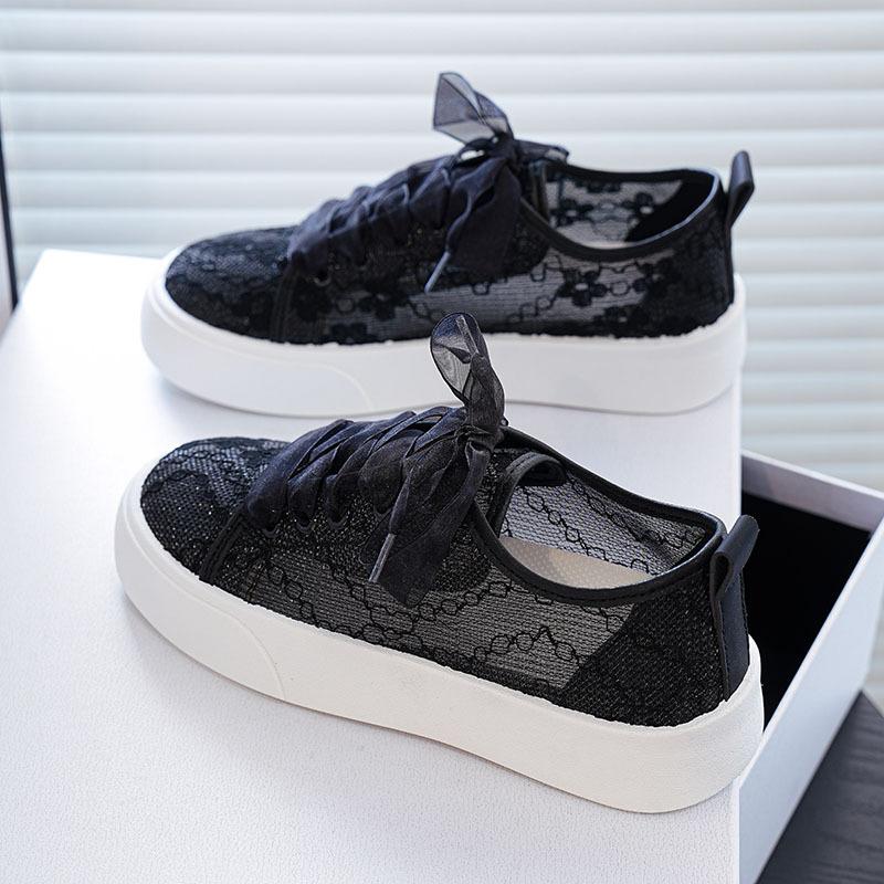 Women Sneakers Summer Casual White Shoes Lace Canvas Breathable Designer Shoes Woman Sneakers