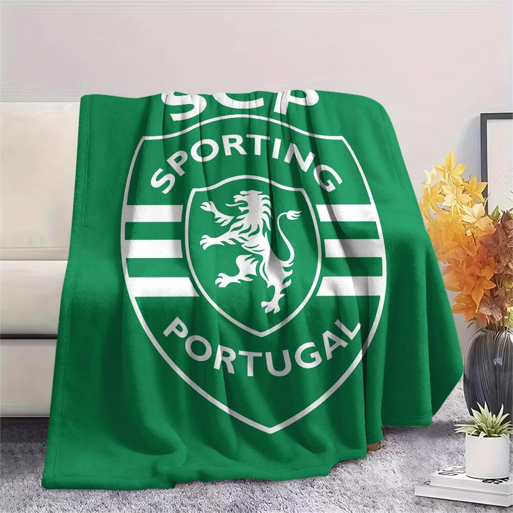 Sporting CP Print Flannel Blanket, High Quality Comfortable for All Seasons, Home Decor, Warmth and Comfort, Perfect for Christmas Gifts