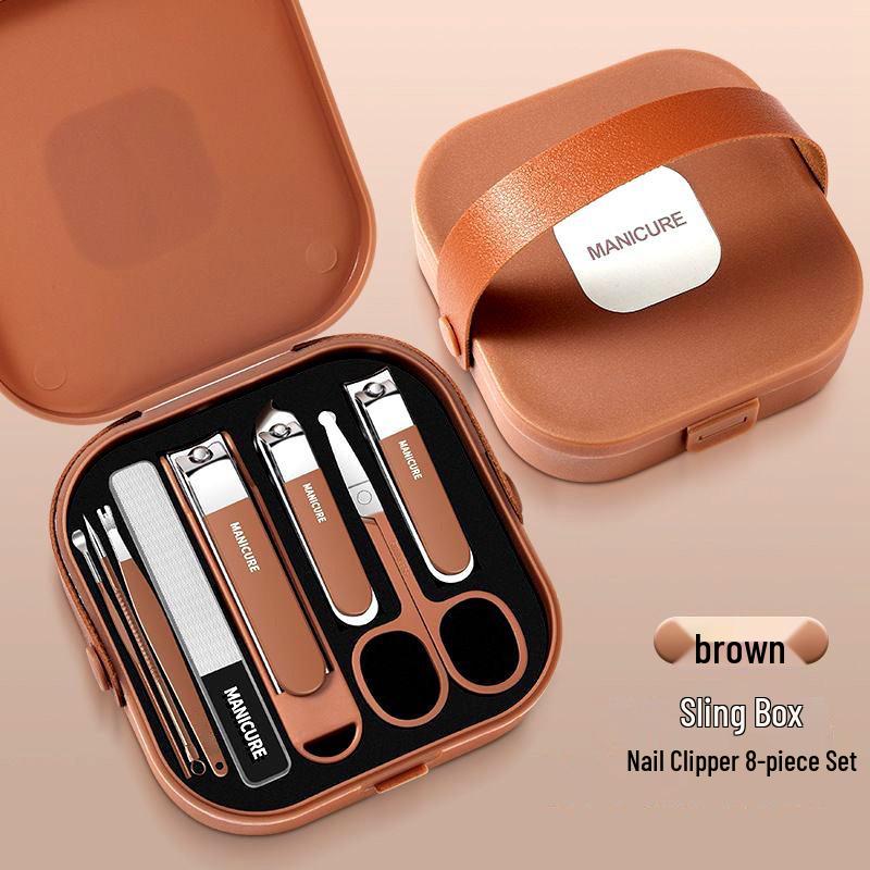 Portable Candy Color Nail Clipper & Manicure Set with Ear Pick
