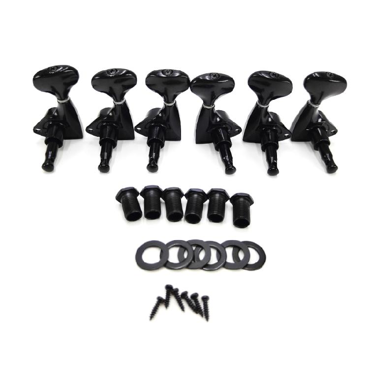 6PCS Guitar Tuning Pegs Guitar Repairing Component Suitable for Acoustic and Electric Guitars with Metal Construction