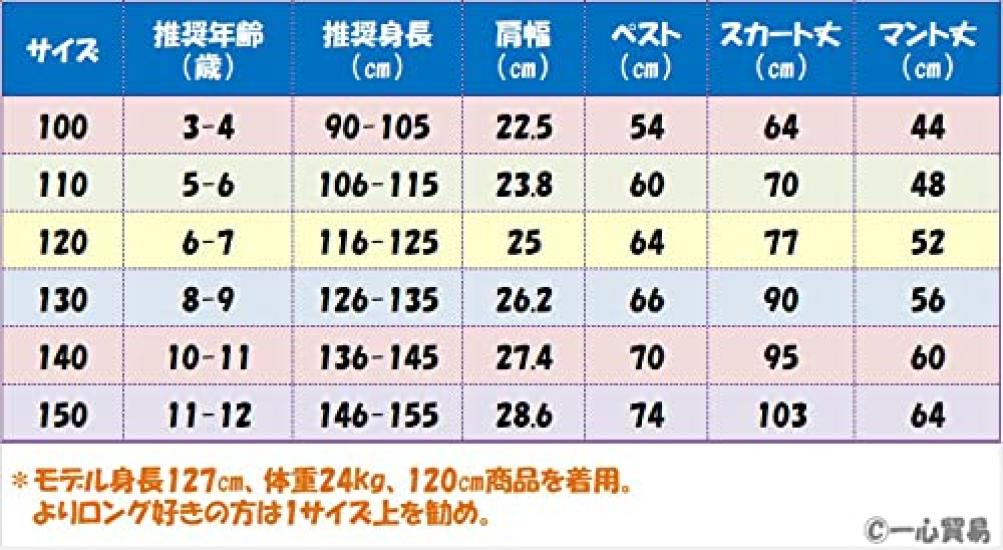 Disney Snow White Princess Dress Halloween Costume Cosplay Fluffy 6 Layer Structure Magic Steak 4 Piece Set [IntoU] Children's Dress, Cloak, Headband,