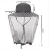 Mosquito and Insect Proof Beekeeping Mesh Fisherman Hat Foldable Bucket Hat UV Protection Summer Beach Sun Hat
