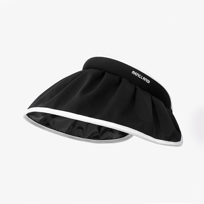 

Versatile Hat Style Sweet Solid Color Womens Sunshade Bonnet Shelllike чорний