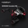 Gomexus Reel Handle CH-TPE24 Double Handle 24mm with Knobs Compatible with Shimano & Daiwa Baitcasting Reels (Black Red, 8x5mm for