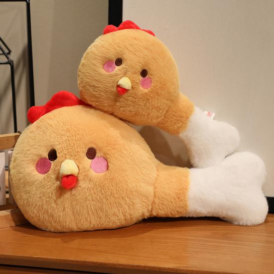 Yousheng Chicken Leg Pillow Doll Soft Short Fleece Fabric Funny Design Quirky Throw Pillow Multifunctional Plush Toy S 898₽