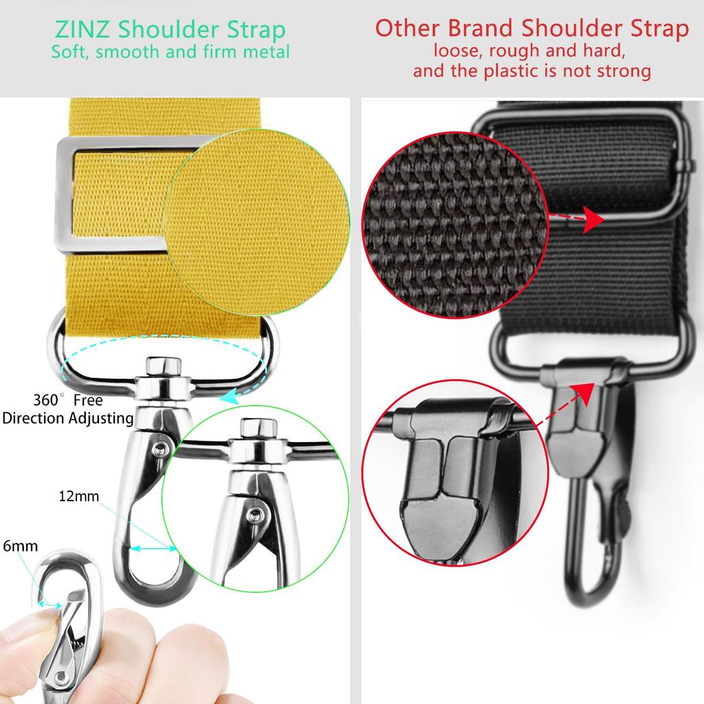 200cm Shoulder Belt Extra Thick Fixed Cushion Pad Shoulder Strap Replacement Shoulder Camera Business Sports Shoulder Yellow Strap/PC Bag, Case, Bag,