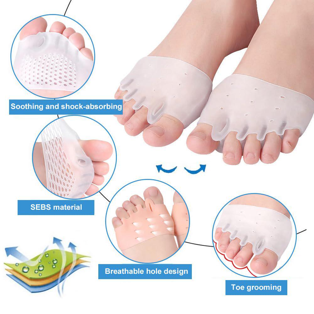 Five-Hole Honeycomb Hallux Valgus Bunion Corrector SEBS Toe Separator Pad