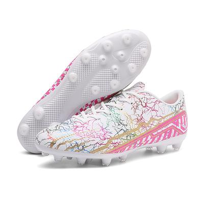 New High-top Football Shoes for Men and Women, Children's Broken Nails, Football Shoes, Long Nails, Student Leather Ball, Large-size Training Shoes