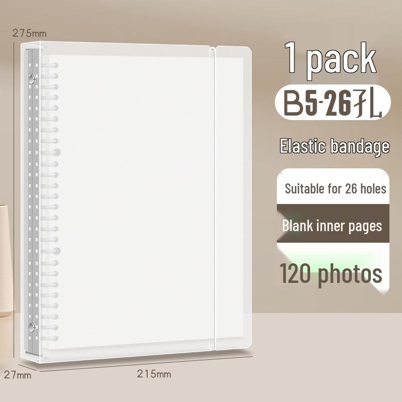 GoodNotes Binder Cover with Loose-leaf Paper, B5 & A5, for High School Students, A4 Grid Notebook