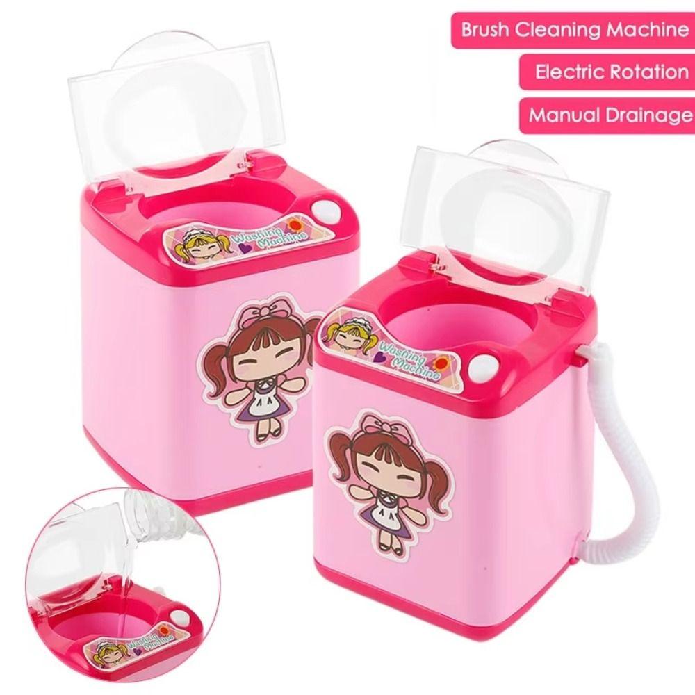 With Light Mini Electric Washing Machine Simulated Electric Dehydration Washer  For Children