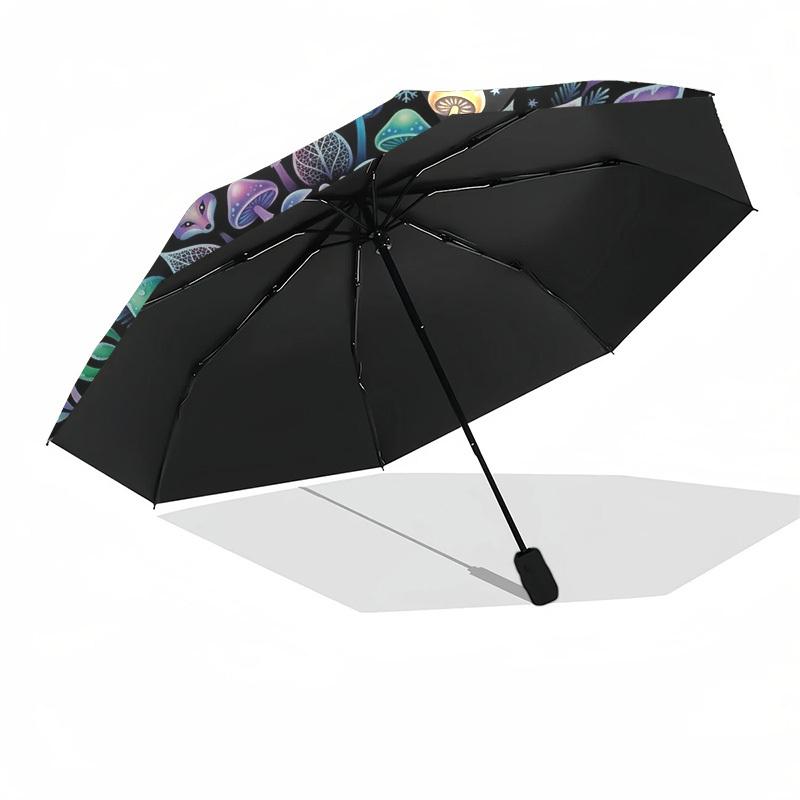 1pc Mandala, Nature, Fantasy Umbrella with Plastic Handle,Compact & Stylish,Suitable for All Seasons YS331084
