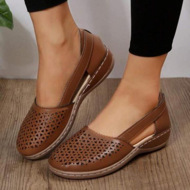 Fashion Women's Sandals Summer Handmade Ladies Shoes Leather Breathable Sandals Women Flats Retro Style Cusomized Support Slipper