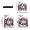 Christmas Holiday Theme Curtain Decoration New Year Snowy Candy Cane Design Aesthetic Window Drapes Curtains Set Of 2 Made Polyester