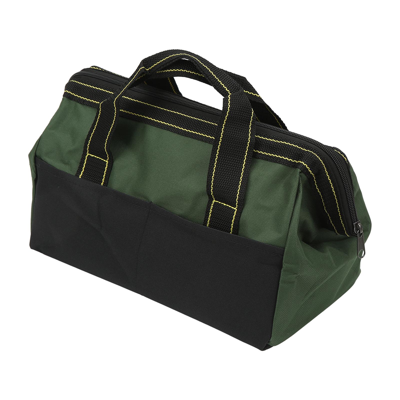 

16-дюймовая сумка для хранения инструментов с широким горлом, прочная, водонепроницаемая, портативная, ручная сумка для инструментов, цвет зеленый