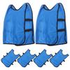 6Pcs Training Vest Football Jersey Scrimmage Waistcoat Sports Team Gear Practice Apparel Soccer Uniform Lightweight Durable Easy