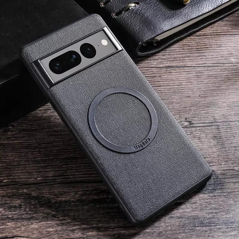 Cloth Pattern Case for Google Pixel 9 6 7 8 Pro Magsafe Wireless Charging Compatible Magnetic Shockproof Cover - Protective Cover