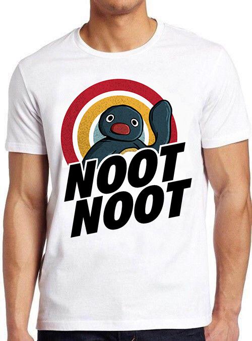 Noot Noot Pingu Rainbow Cartoon Anime Manga Funny Gift Tee T Shirt Unisex T-Shirt L