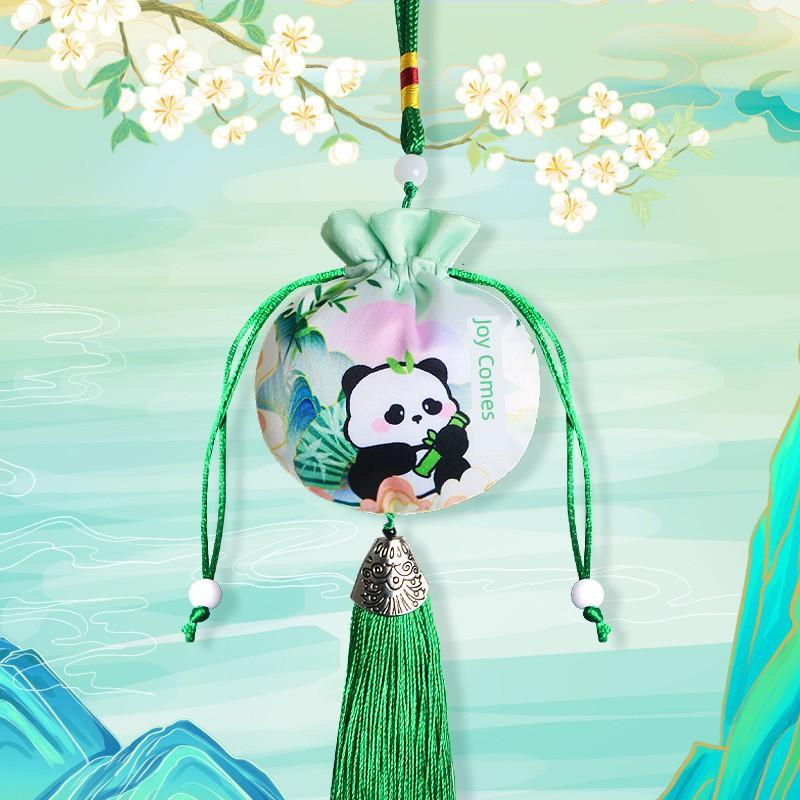 Dragon Boat Festival DIY Handmade Sachet Material Kit New Chinese Style Panda Mugwort Mosquito-Repelling Spice Sachet Finished Hanging Ornament