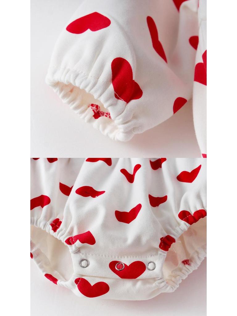 Red Heart Baby Gift Box: Festive Blessing for Newborns and Little Princesses - First Birthday, Hundred Days Celebration