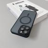 Magnetic Luxury Matte Translucent Armor Shockproof Case for IPhone 16 15 14 13 12  Pro Max for Magsafe Wireless Charge Cover