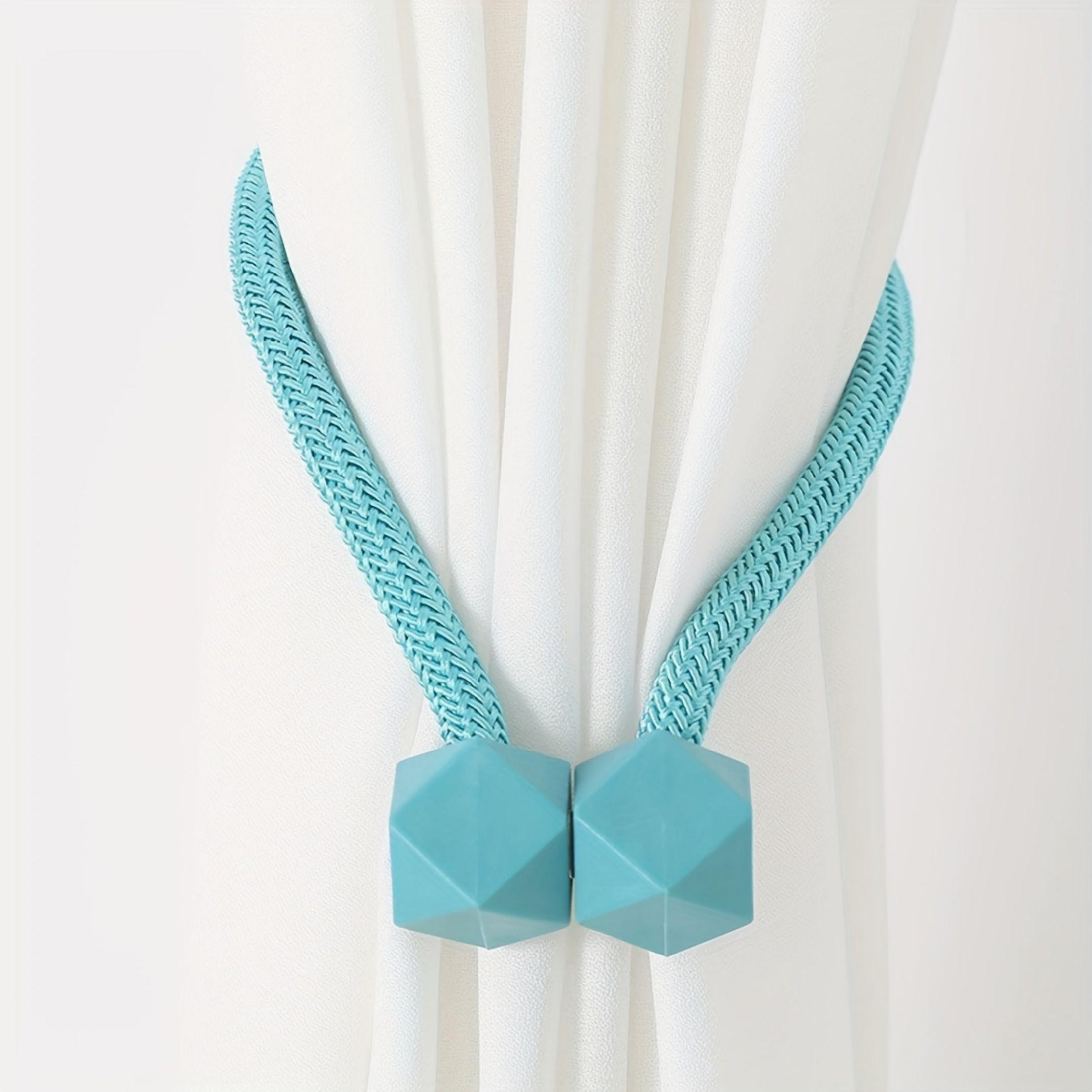 

2 шт. Магнитные подхваты для штор, пряжки, держатели, для окон, дома, спальни, офиса, декоративные синий