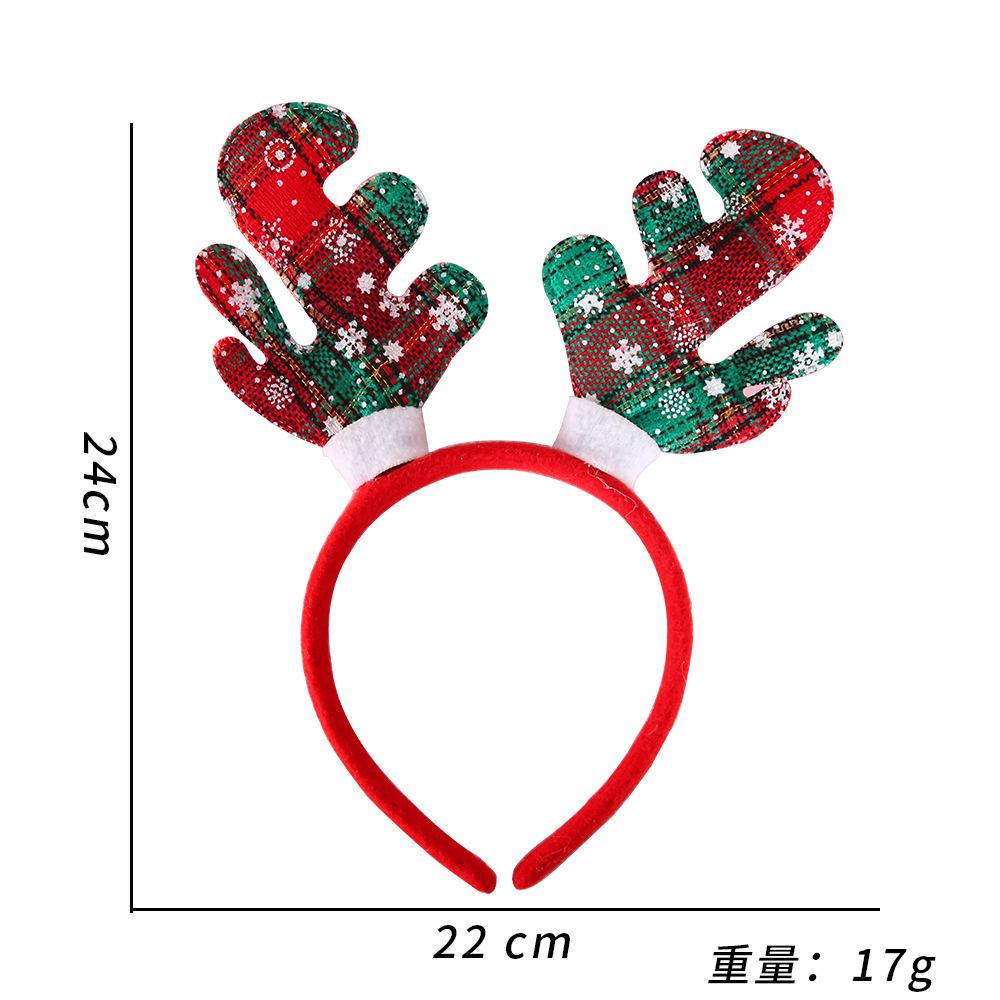 Christmas Hairband for Women Christmas Antler Hairpin Headwear  Holiday Decoration Gift Large Bow Headband Headwear Headwear