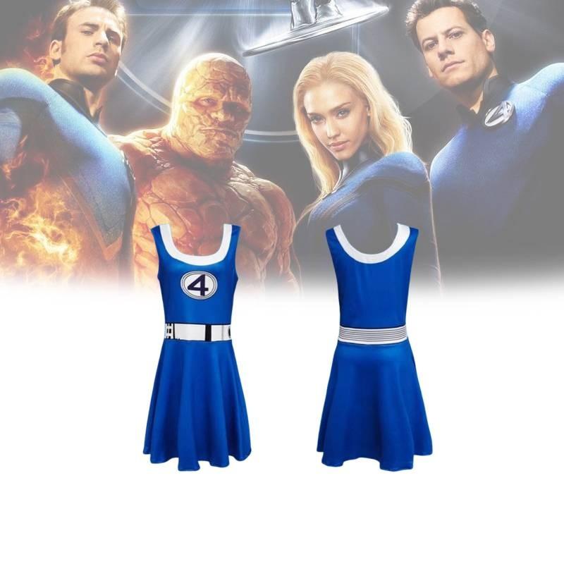 Cosplay Four Fantastic Costume Cartoon Jumpsuit Halloween Party Fashion Gift
