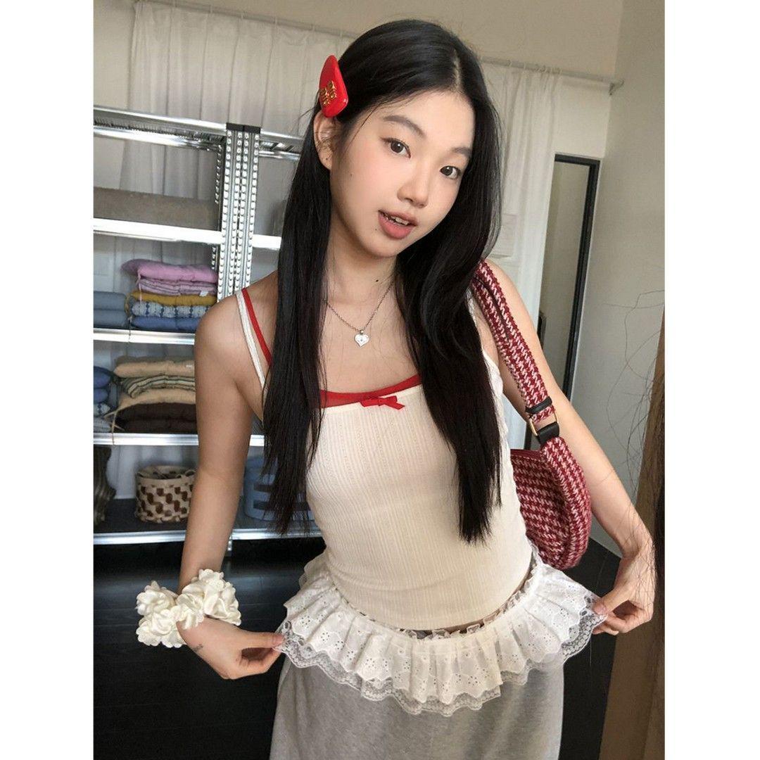 

Белый пикантный топ-майка с бантом: Женский сексуальный топ без рукавов с открытой спиной Medium белый