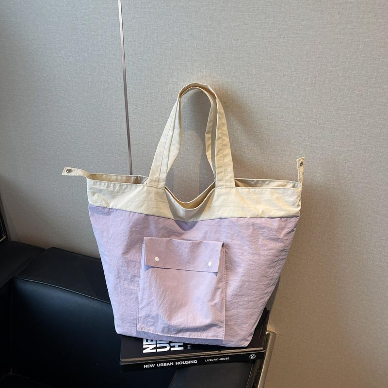 Simple and relaxed large-capacity bag women's new handbag lazy style versatile shoulder tote bag