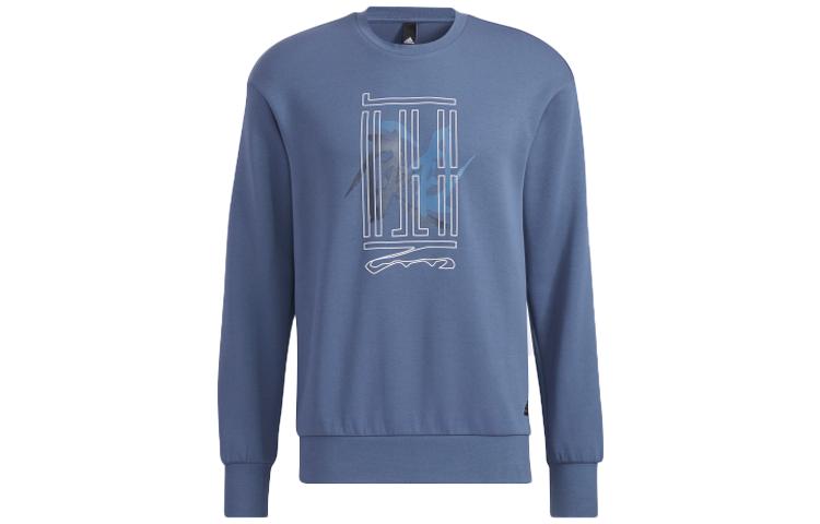 Adidas Wuji Series Sweatshirts Men s Blue Crew Neck Moderate Other HE5163 S