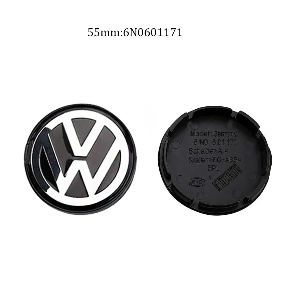 

2026 Hot For Volkswagen VW 4pcs Volkswagen Wheel Center Hub Caps 56mm 65mm 70mm wheel cover for VW Golf 4 5 6 7 Polo Passat B5 B
