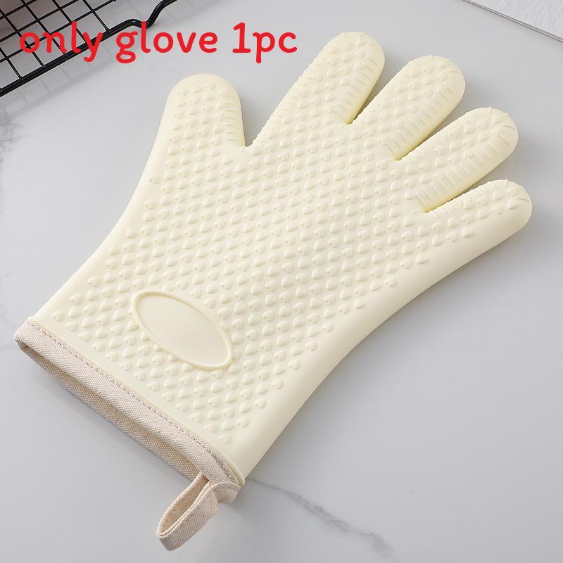 Guanti da forno in silicone con presa antiscivolo per la sicurezza in cucina, per cucinare e cuocere