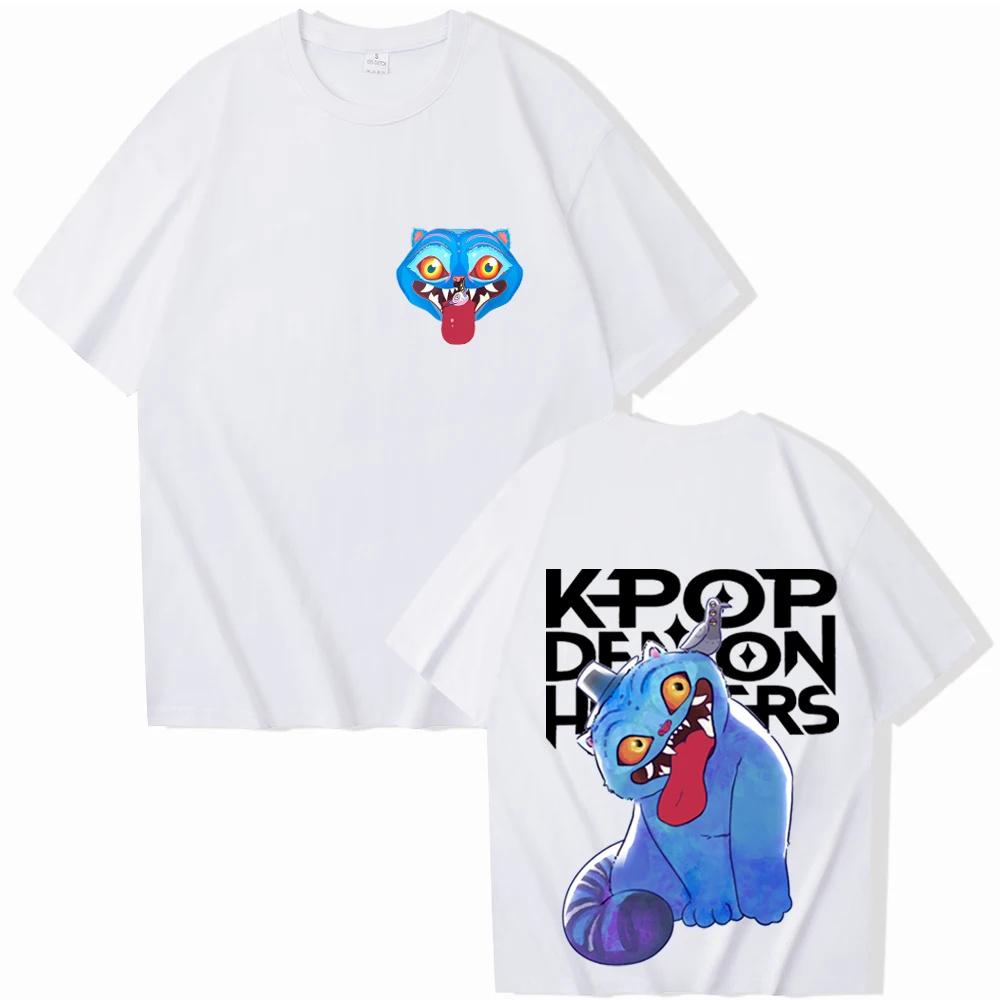 2025 Kpop Demon Hunters Tiger Pet T-shirt Unisex Men Women Casual Pullover Tops High Quality Cotton T Shirt